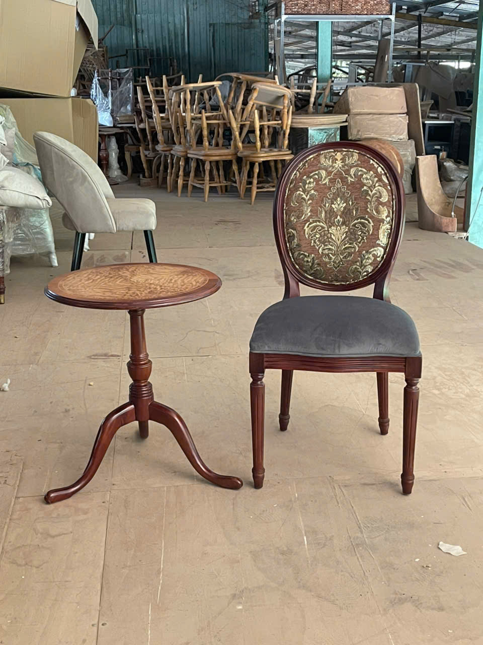 GHẾ ĂN CỔ ĐIỂN LOUIS 16-KHÔNG TAY